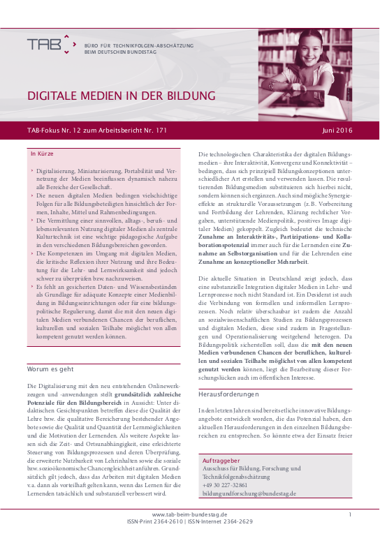 Cover der Publikation