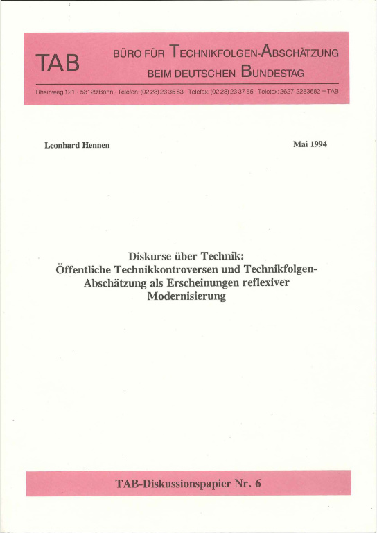 Cover der Publikation